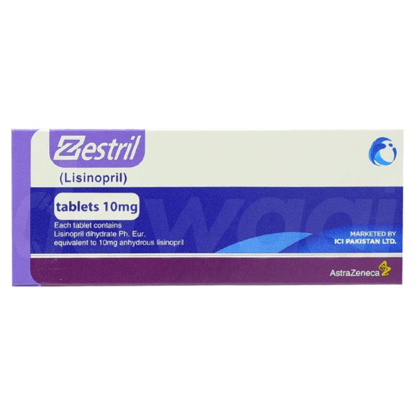 Zestril 10mg tablet 1x14's